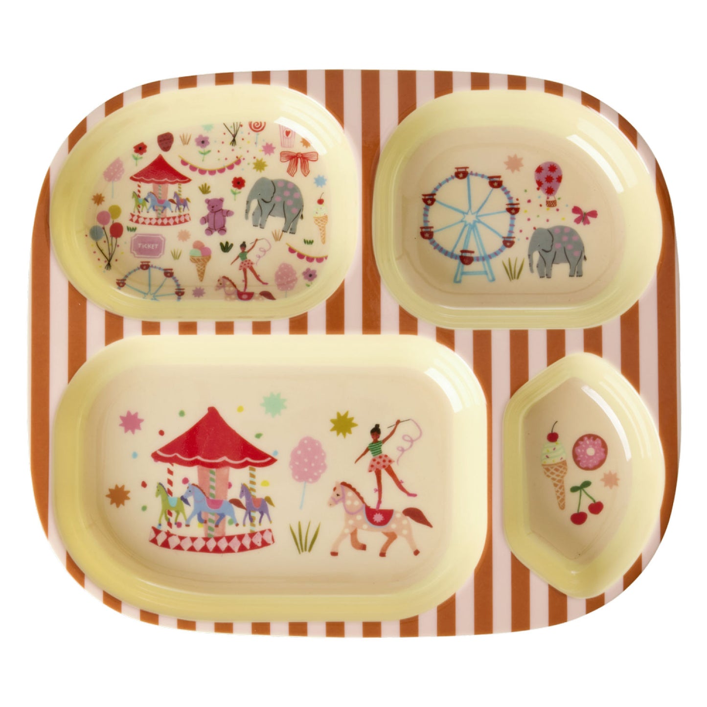 Rice – Teller Rund – Freizeitpark – Pink