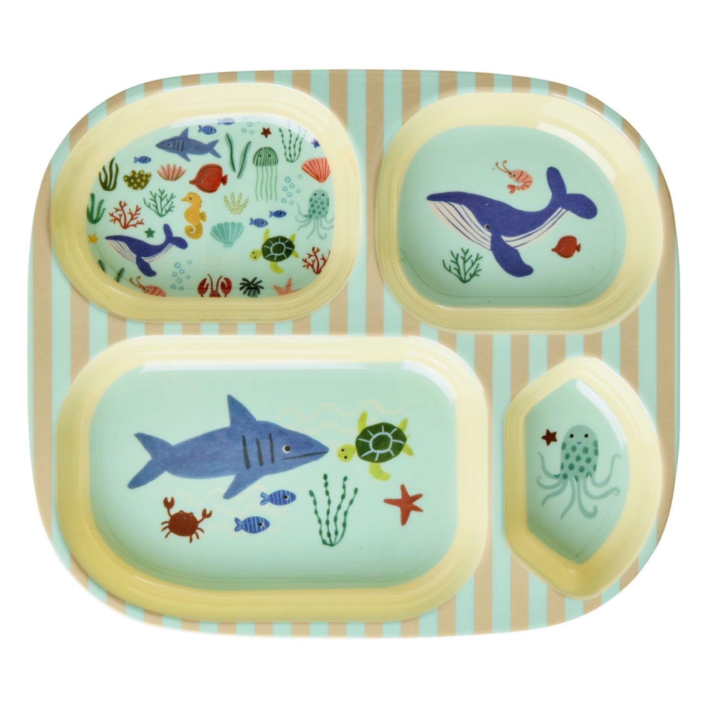 Rice – 4er Teller – Ozean – Blau