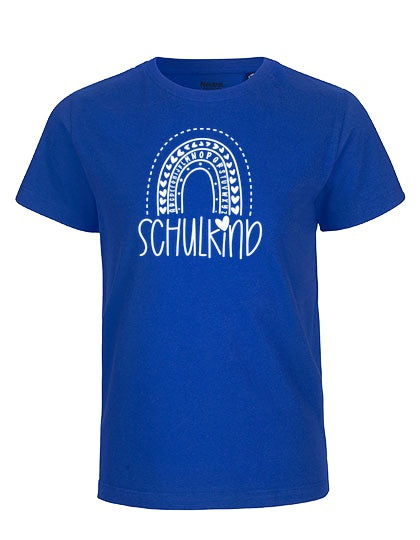 MiMaMäuschen Kinder Bio T-Shirt Schulkind Alphabet Regenbogen (weißer Druck) 3 – Royal