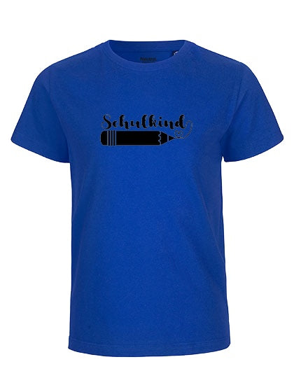 MiMaMäuschen Kinder Bio T-Shirt Schulkind Stift (schwarzer Druck) 3 – Royal