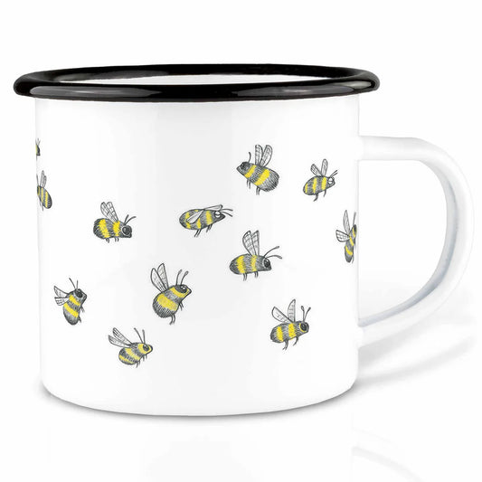 LIGARTI – Emaille Becher – Tasse – Bienenschwarm