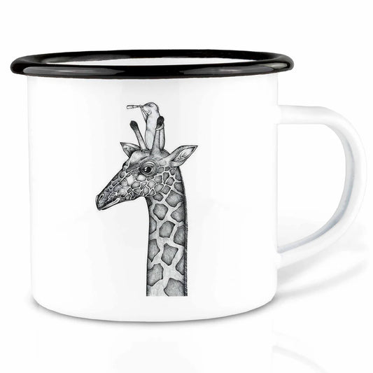 LIGARTI – Emaille Becher – Tasse – Gute Aussicht