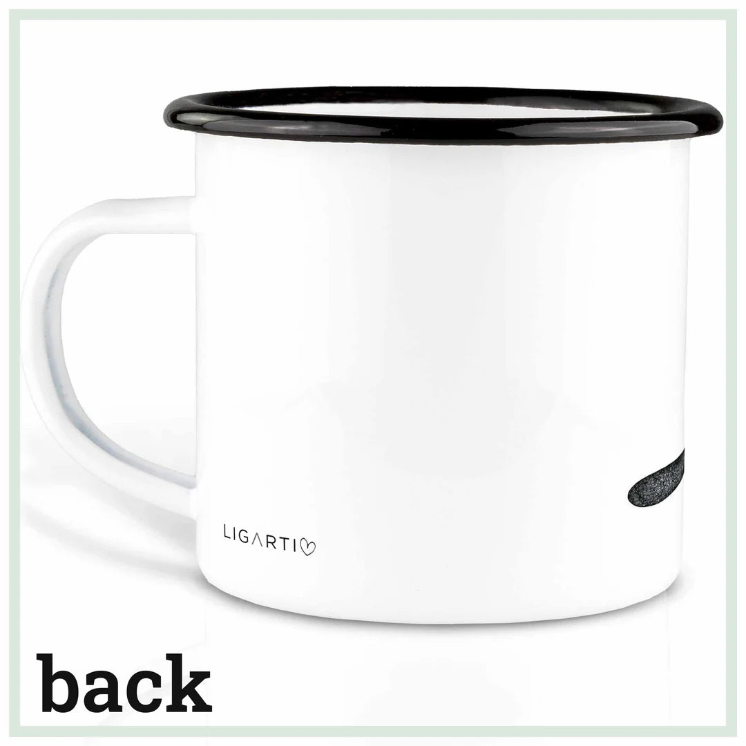 LIGARTI – Emaille Becher – Tasse – Kaninchen & Biber