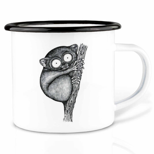 LIGARTI – Emaille Becher – Tasse – Koboldmaki