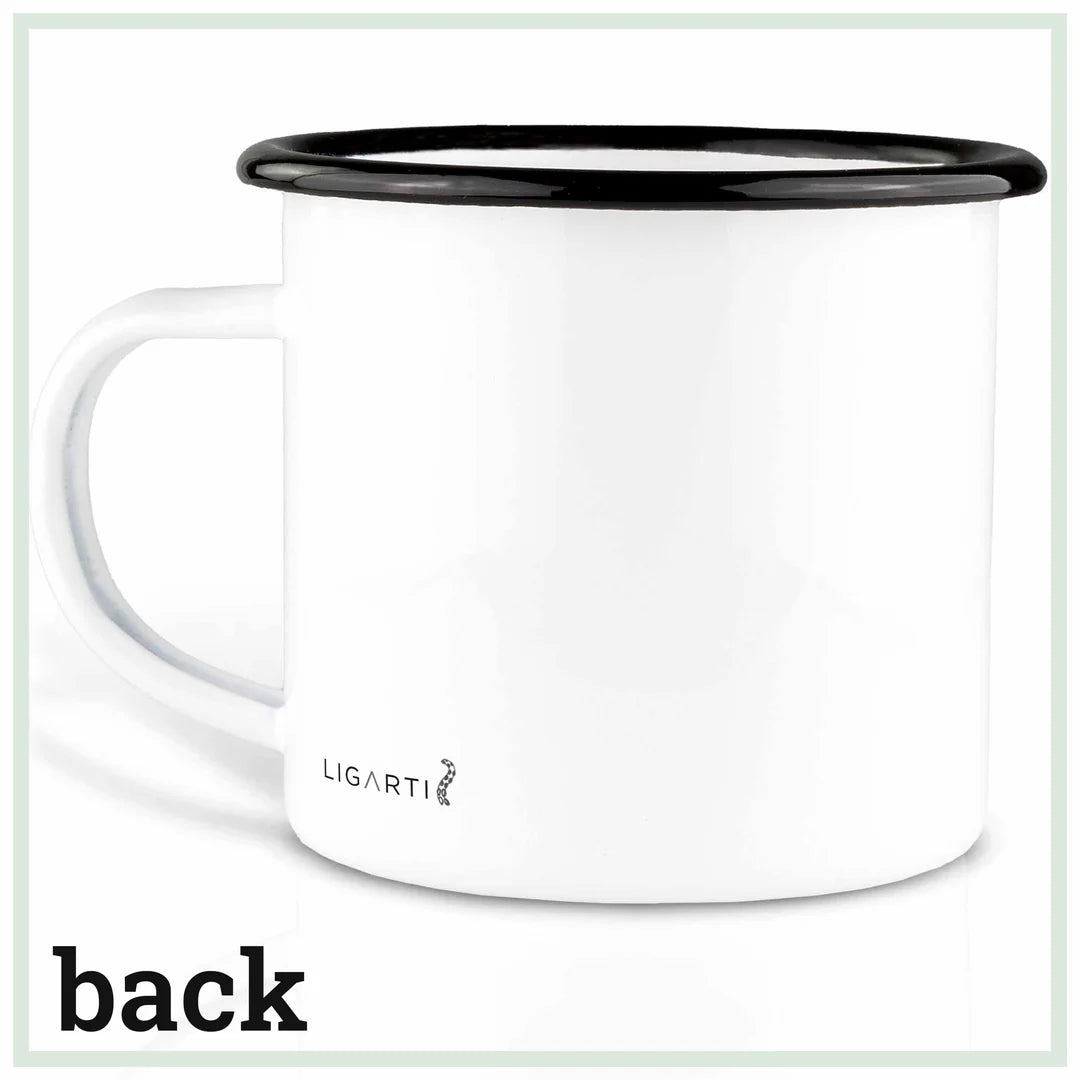 LIGARTI – Emaille Becher – Tasse – Oktopus