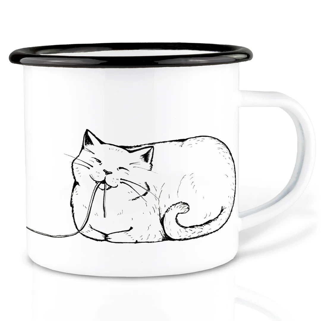 LIGARTI – Emaille Becher – Tasse – Spacatti