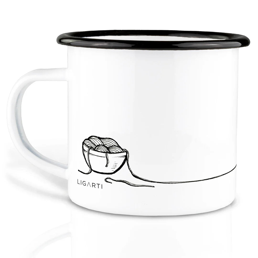 LIGARTI – Emaille Becher – Tasse – Spacatti