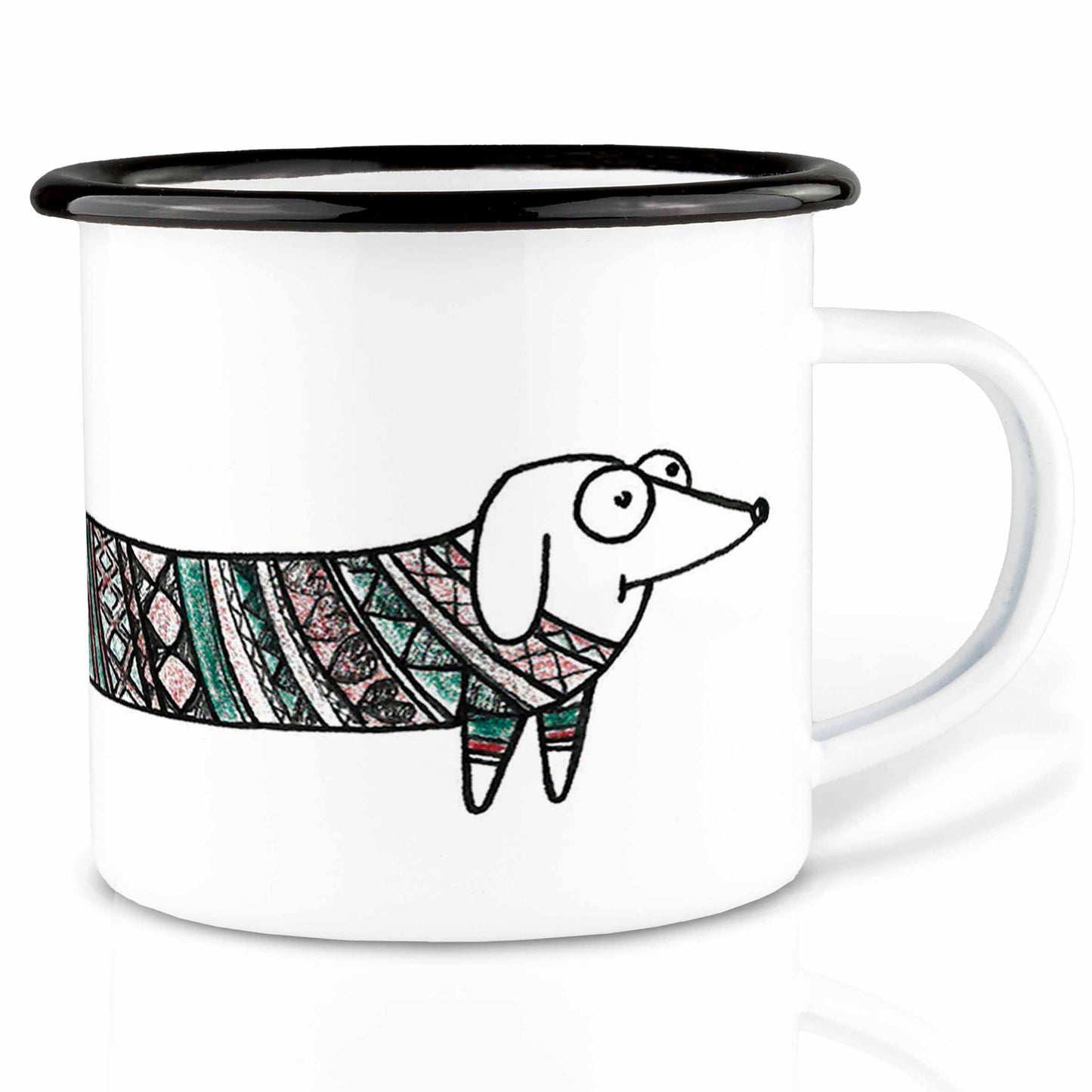 LIGARTI – Emaille Becher – Tasse – Werner