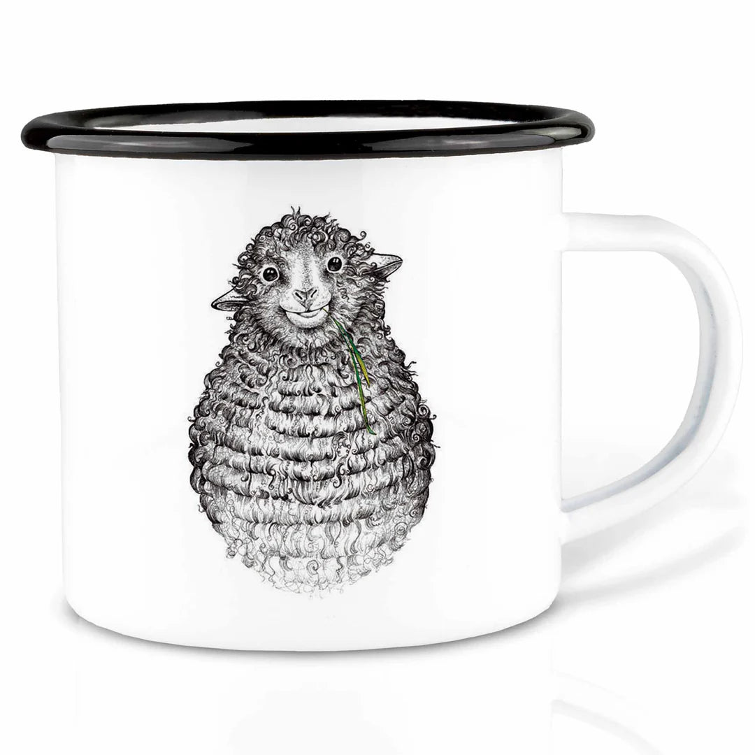 LIGARTI – Emaille Becher – Tasse – Wollfried