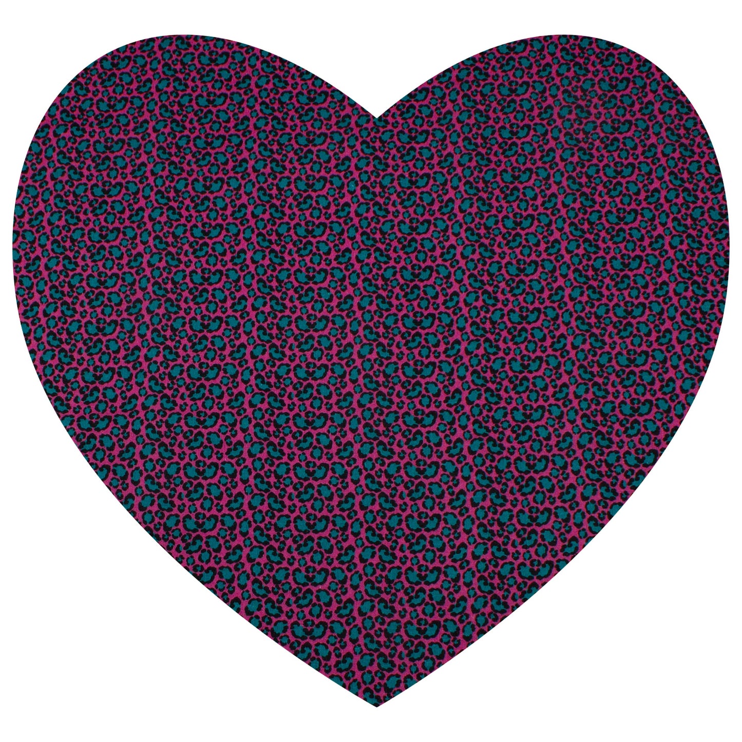 Kuscheldecke / Schmusedecke Musselin Leopard pink/türkis