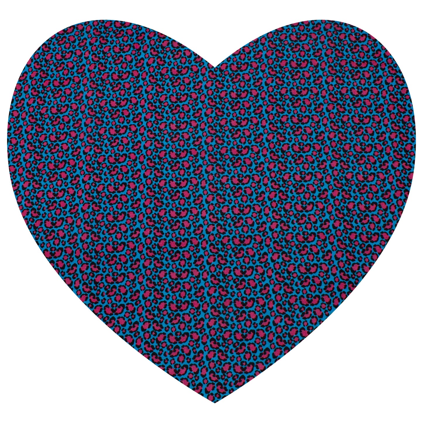 Kuscheldecke / Schmusedecke Musselin Leopard blau/pink